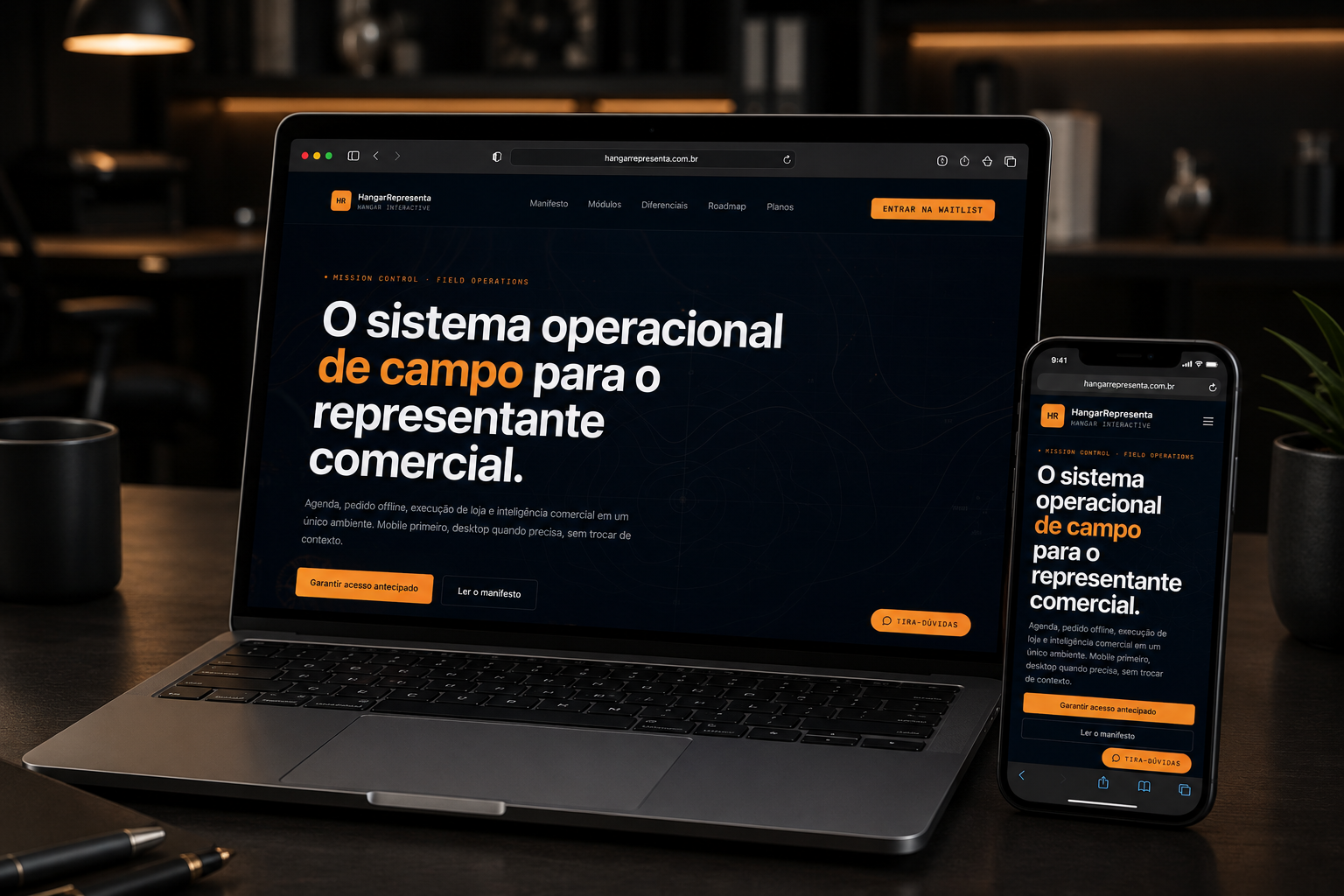 Mockup HangarRepresenta