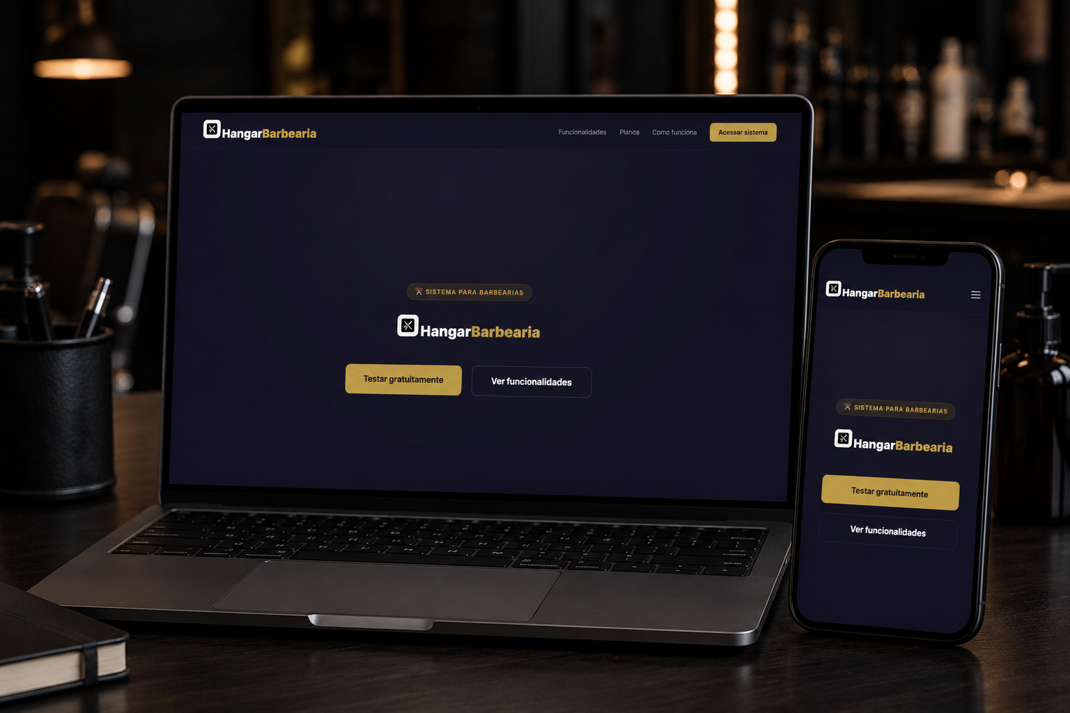 Mockup HangarBarbearia