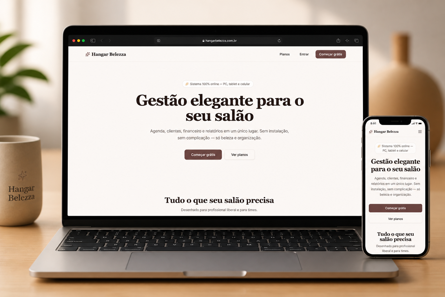 Mockup HangarBelezza